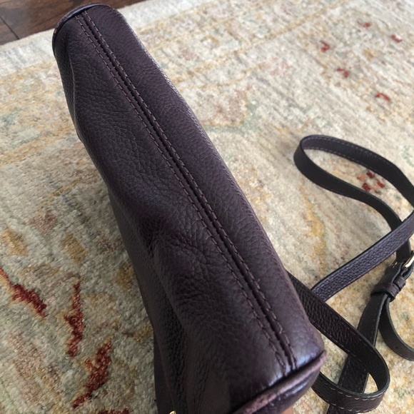 Kate Spade Leather Maroon Crossbody Messenger Bag - Picture 3 of 5